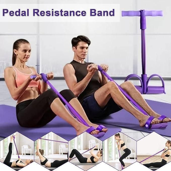 Resistance Band Pedal Trainer for Home Workouts