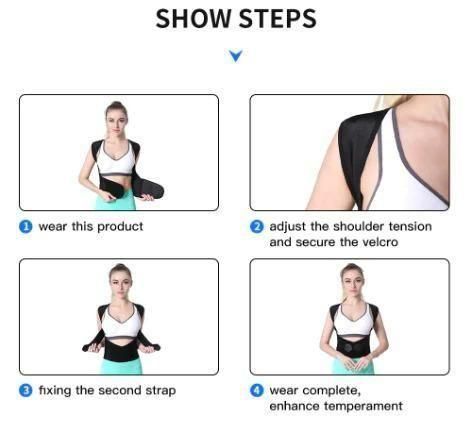 Adjustable Posture Corrector for Back & Shoulder Support