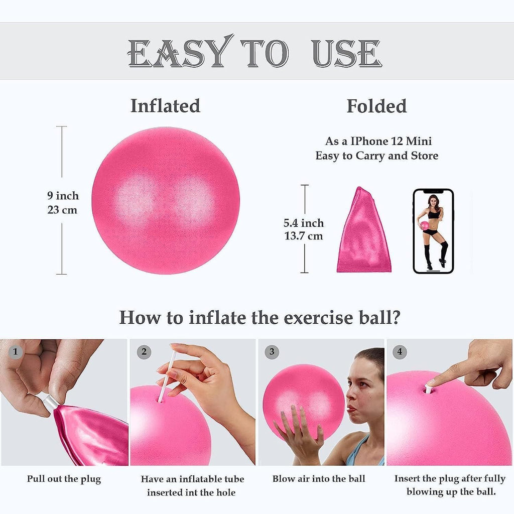 Mini Yoga Ball for Core Strength & Home Workouts